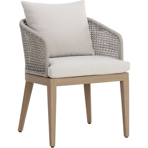 Capri Drift Brown / Palazzo Cream Outdoor Dining Armchair